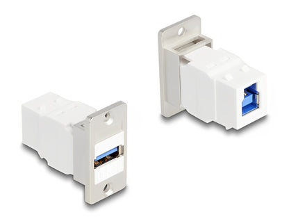 Delock Panel Mount Keystone Module USB 5 Gbps Type-A female to USB Type-B female conical
-delock.israel