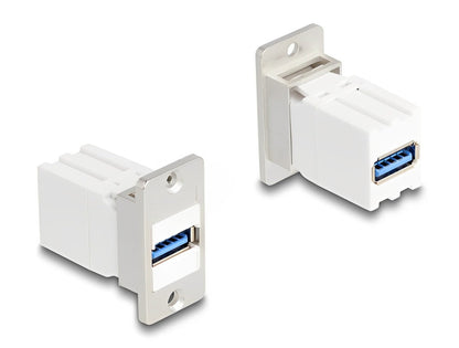 Delock Panel Mount Keystone Module coupler USB 5 Gbps Type-A female to USB Type-A female conical
-delock.israel