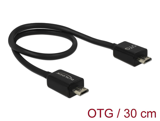 כבל טעינה Micro USB-B OTG ז/ז - delock.israel