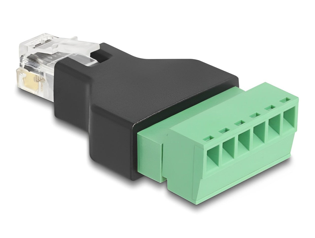 Delock RJ12 plug to Terminal Block Adapter 6 pin 2-part - delock.israel