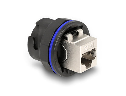 Delock RJ45 Cat.6A built-in connector / coupler black - delock.israel