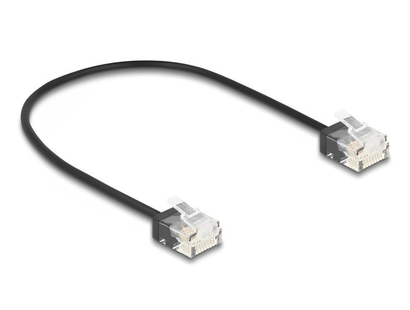 כבל רשת לא מסוכך RJ45 Cat.6 UTP Ultra Slim ז/ זעם תקעים קצרים - delock.israel