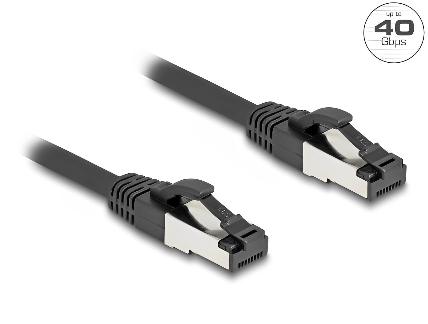 Delock RJ45 Network Cable Cat.8.1 S/FTP up to 40 Gbps black - delock.israel