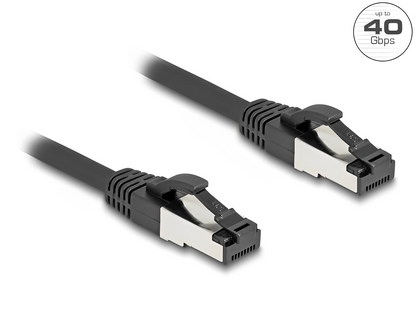 Delock RJ45 Network Cable Cat.8.1 S/FTP up to 40 Gbps black - delock.israel