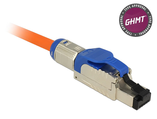 תקע רשת מסוכך GHMT Certified RJ45 Cat.8.1 ללא כלי עבודה - delock.israel