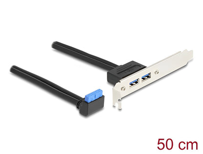 לוחית קצה USB-A 5Gbps - delock.israel