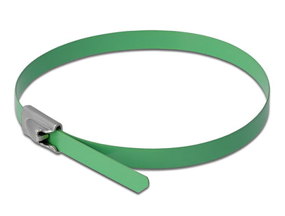 Delock Stainless Steel Cable Ties green - delock.israel