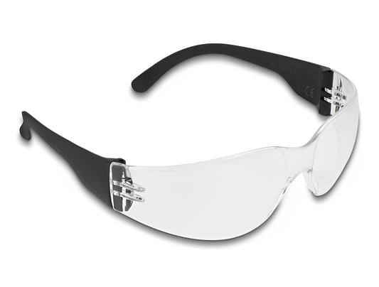 Delock Safety Glasses with temples clear lenses - delock.israel