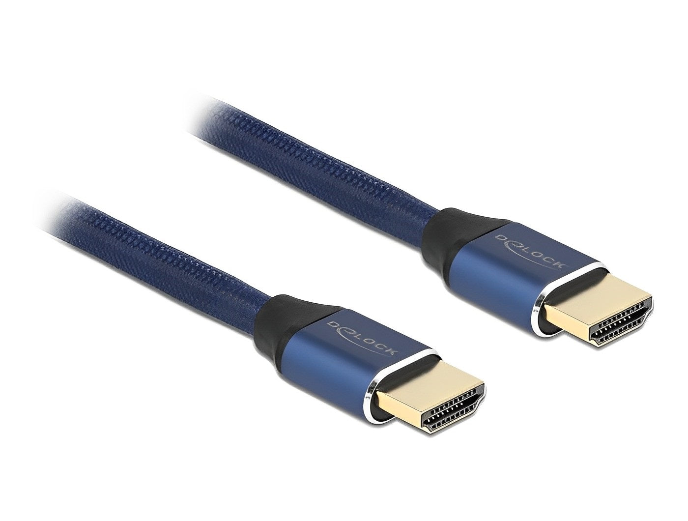 כבל HDMI 8K מבית DELOCK גרמניה משמש לחיבור מסך או טלוויזיה HDMI למחשב עם יציאת HDMI