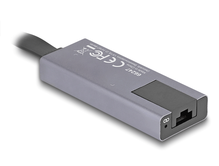 מתאם רשת USB 3.0 Slim לשקע RJ45 2.5 Gigabit - delock.israel