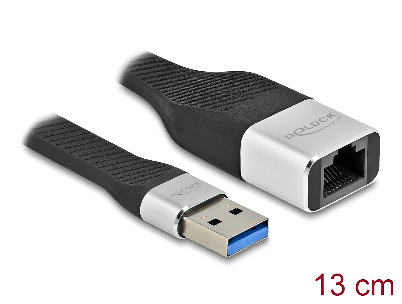 מתאם רשת USB 3.2 שטוח לשקע RJ45 Gigabit 10/100/1000 - delock.israel