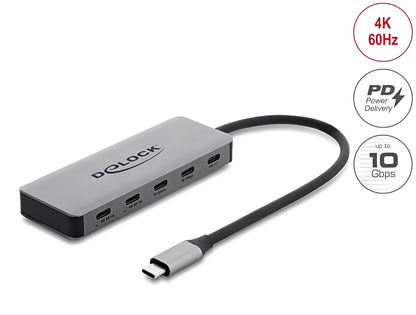 מפצל תצוגה ודאטה USB-C מבית Delock גרמניה