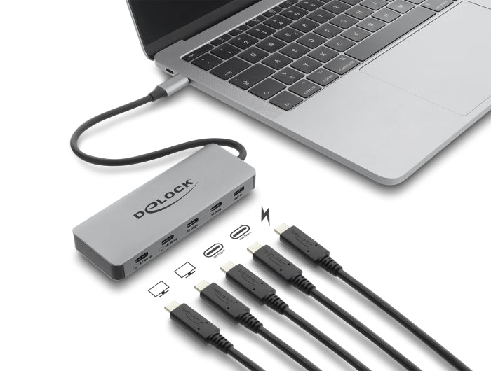 מפצל תצוגה ודאטה USB-C מבית Delock גרמניה