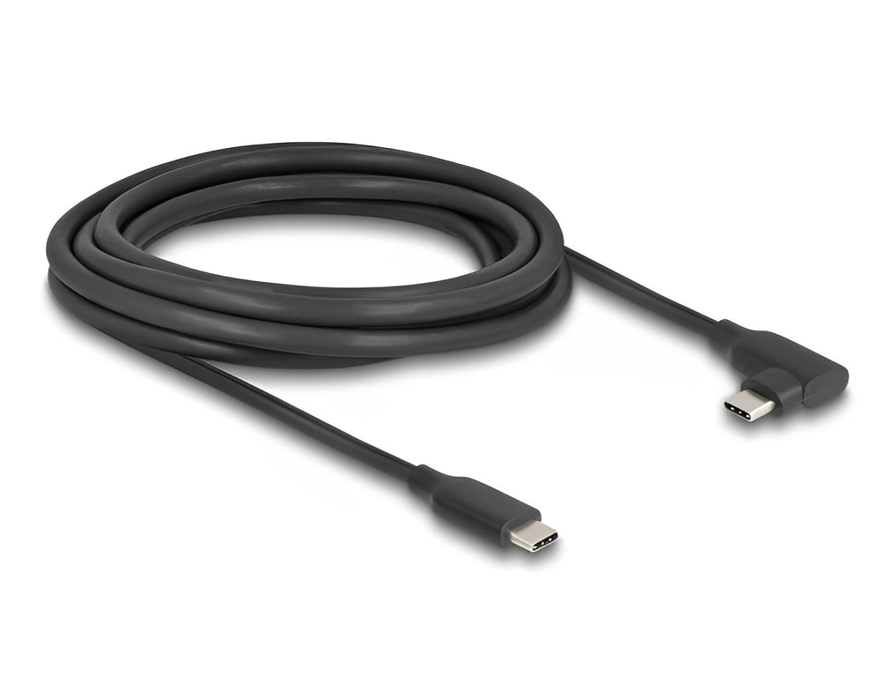 Delock Active USB 10 Gbps Cable USB Type-C™ male to male angled left / right 3 m 8K PD 60 W with E-Marker - delock.israel