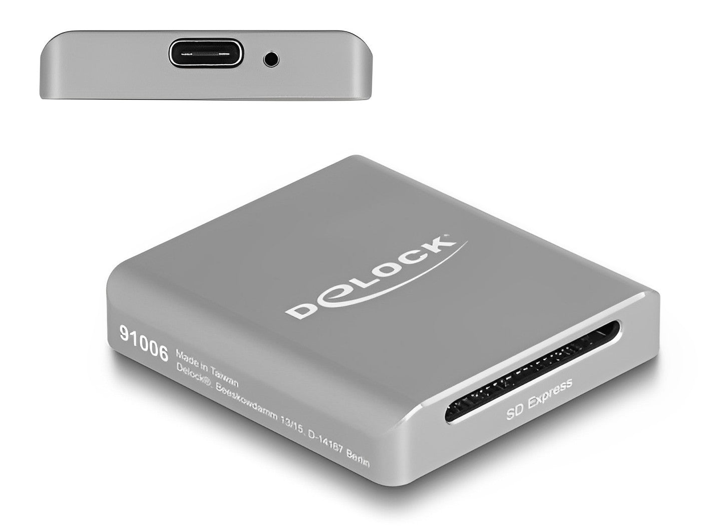 קורא כרטיסים USB-C עבור כרטיסי זיכרון SD Express (SD 7.1) - delock.israel