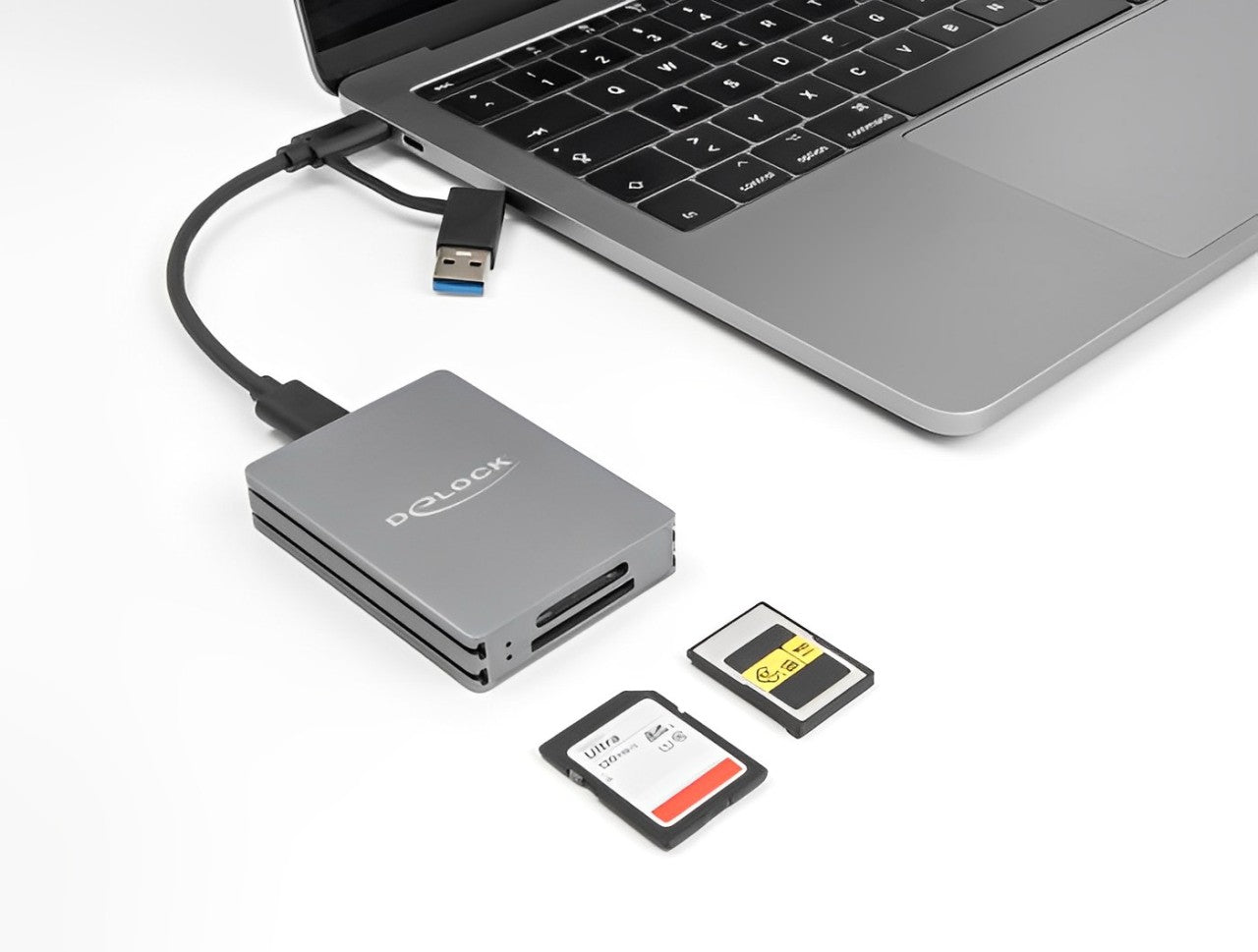 Delock USB Type-C™ Card Reader for SD and CFexpress type A memory cards - delock.israel