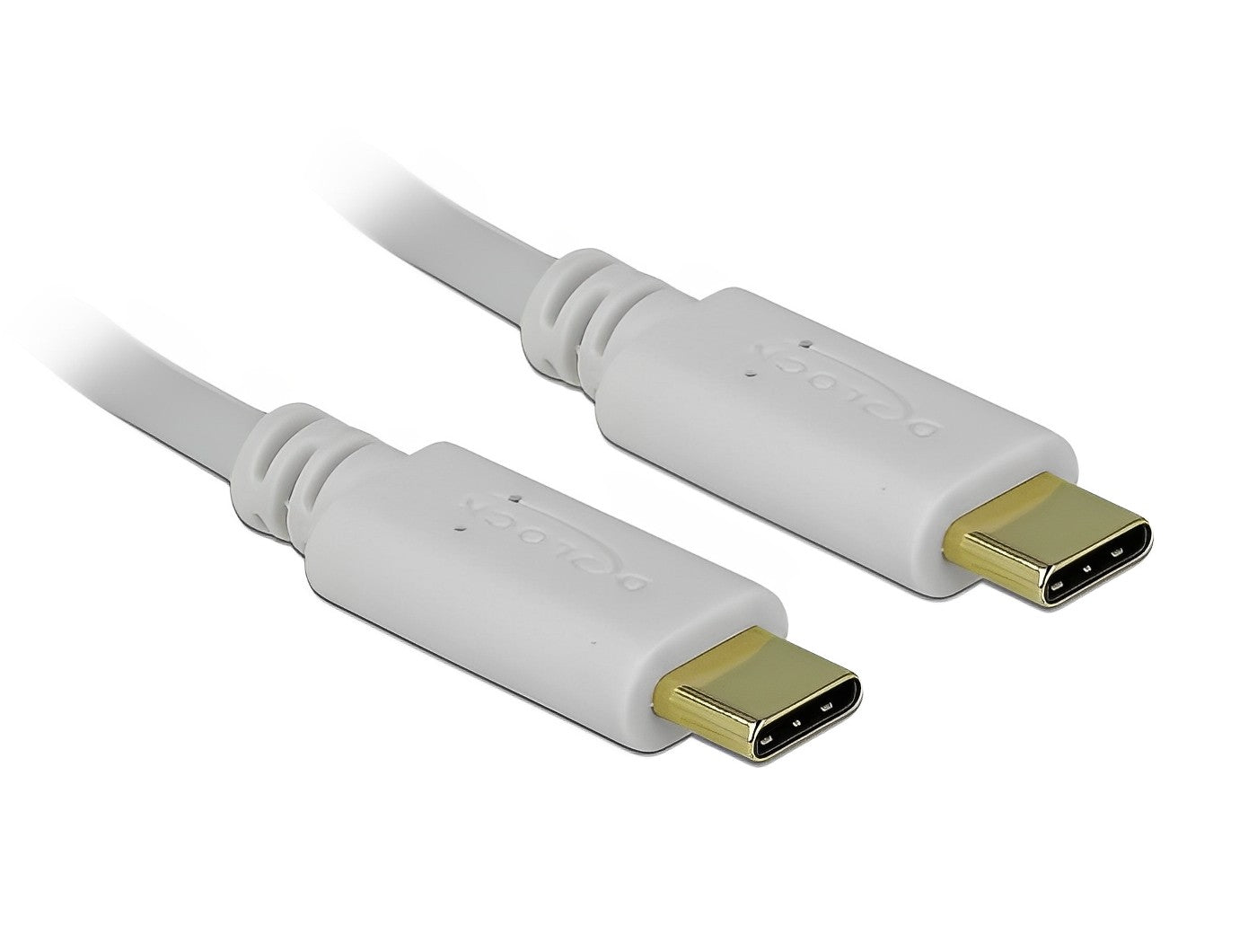 כבל טעינה USB-C ז/ז תומך PD 5A 100 W אורך כבל 15 ס"מ - delock.israel