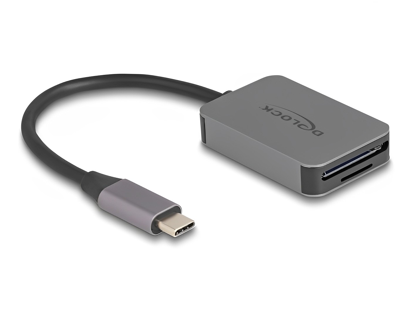 קורא כרטיסים Delock USB-C לכרטיסי זיכרון SD ו-Micro SD