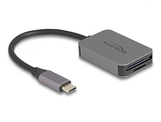 קורא כרטיסים Delock USB-C לכרטיסי זיכרון SD ו-Micro SD