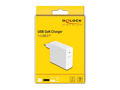 Delock USB GaN Charger 1 x USB Type-C™ PD 3.1 with 140 W - delock.israel