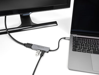 Delock USB Type-C™ Adapter to HDMI 4K 60 Hz with USB Type-A and USB Type-C™ PD 95 W - delock.israel