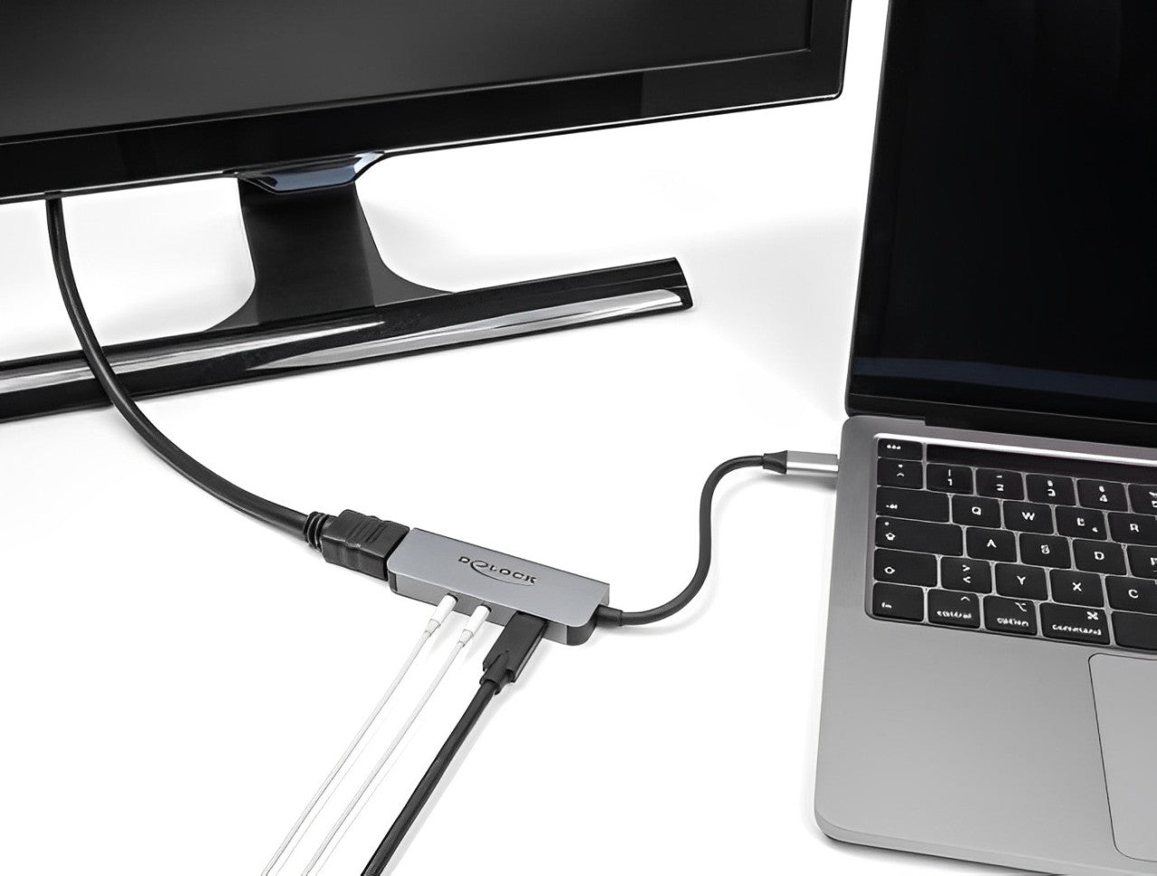 Delock USB Type-C™ Adapter to HDMI 4K 60 Hz and Headset and Microphone port + USB Type-C™ PD 95 W - delock.israel