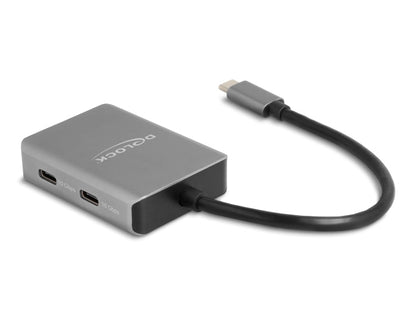 מפצל USB-C 10Gbps אקטיבי עם 4 יציאות USB-C - delock.israel