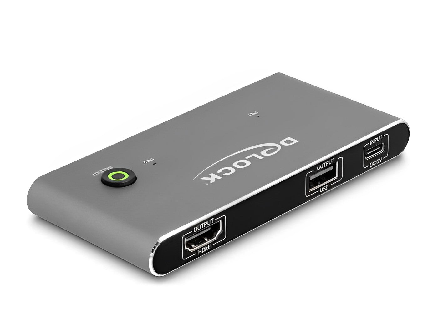 קופסת מיתוג מ-2 מחשבים לעמדת עבודה אחת USB-C KVM Switch HDMI 8K USB 2.0 - delock.israel