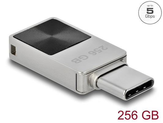 זיכרון נייד USB-C 5 Gbps נפח 256GB - delock.israel