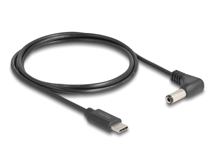 Delock USB Type-C™ Power Cable to DC 5.5 x 2.5 mm male angled 1.5 m - delock.israel