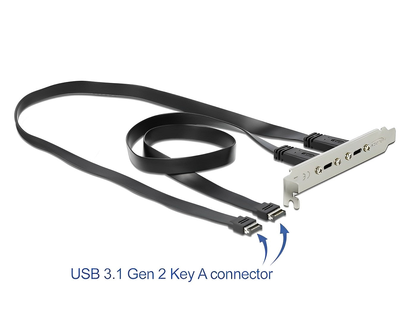 Delock USB 3.1 Gen 2 Slot Bracket with 2 x USB Type-C™ Ports-_delock.israel