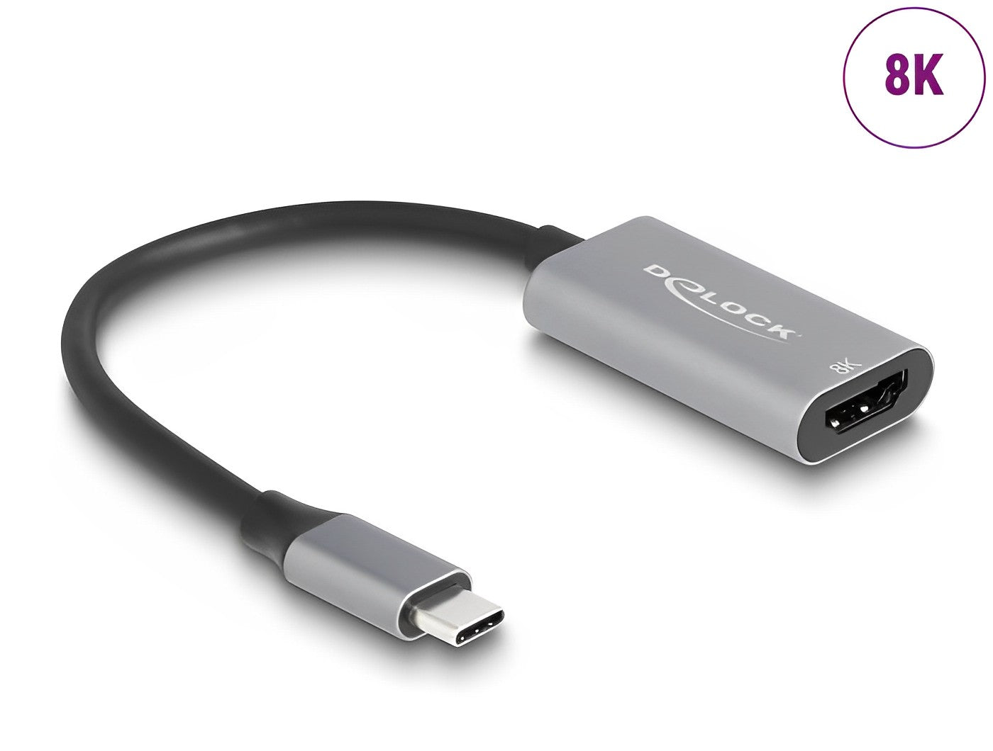 Delock USB Type-C™ Adapter to HDMI (DP Alt Mode) 8K with HDR function aluminium-_delock.israel