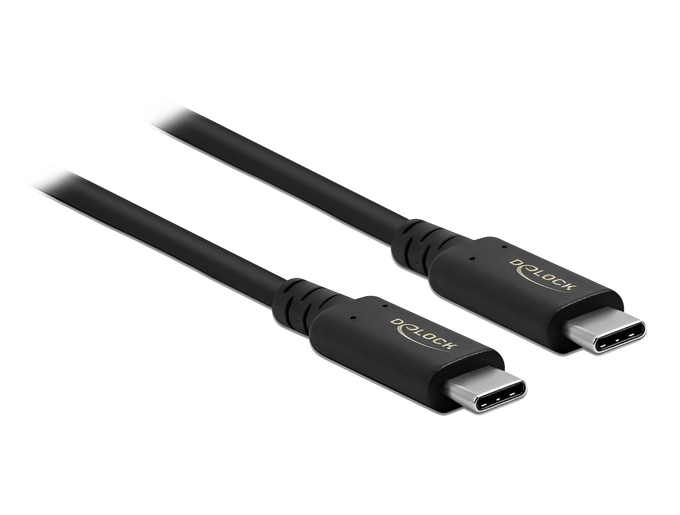 כבל קואקסיאלי USB4™ Type-C מבית DELOCK גרמניה מאפשר חיבור של מכשירים שונים כגון סמארטפונים, מסכים, תחנות עגינה וכוננים חיצוניים דרך חיבור USB Type-C, ‏Thunderbolt™ 3 או 4 במחשב או בלפטופ