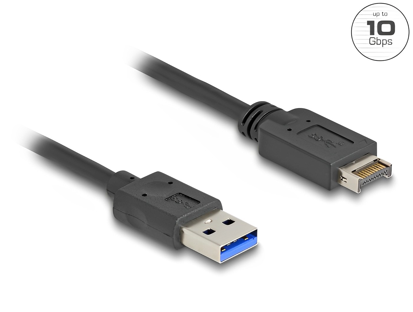 Delock USB 10 Gbps Cable USB Type-E Key A 20 pin male to USB Type-A male - delock.israel