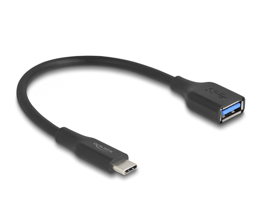 מתאם USB 10Gbps מבית DELOCK גרמניה מאפשר חיבור בין מכשיר USB עם ממשק USB-A לבין יציאת USB-C סטנדרטית