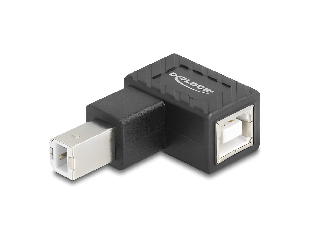 Delock USB 2.0 Adapter USB Type-B male to USB Type-B female 90° angled downwards - delock.israel