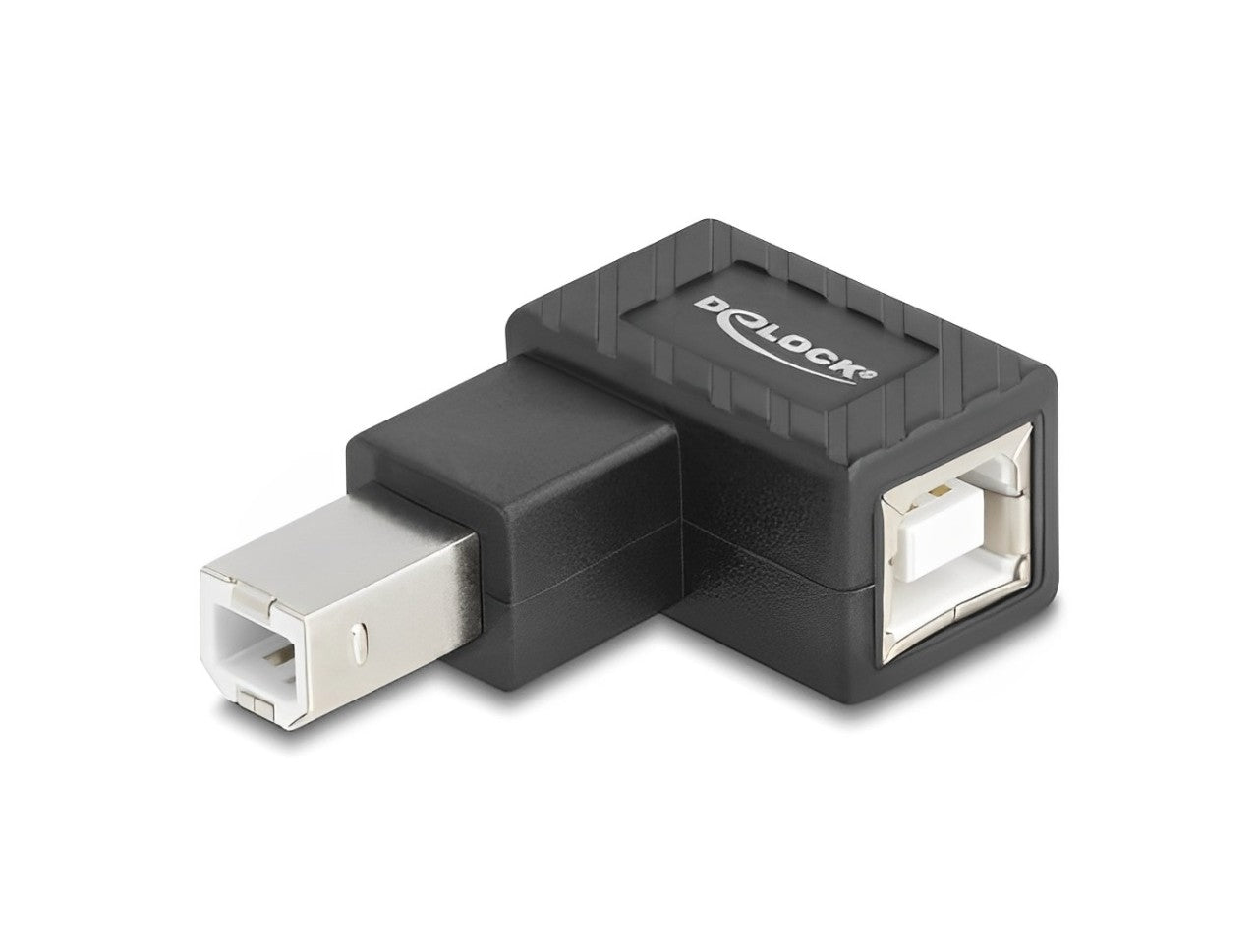 Delock USB 2.0 Adapter USB Type-B male to USB Type-B female 90° right angled - delock.israel