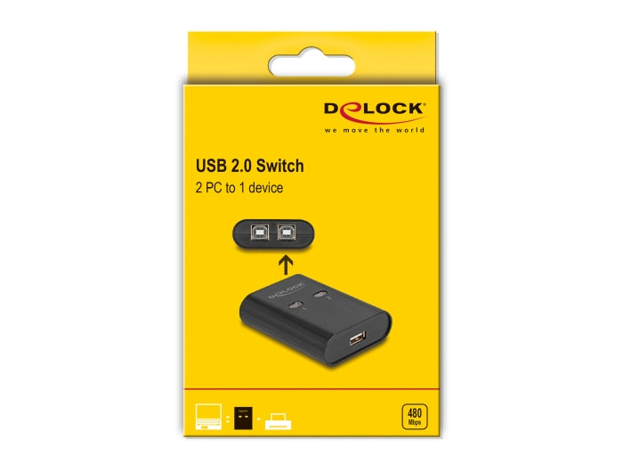 Delock USB 2.0 Switch 2 PC to 1 device - delock.israel