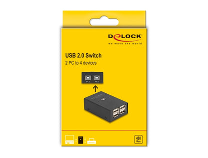 Delock USB 2.0 Switch 2 PC to 4 devices - delock.israel