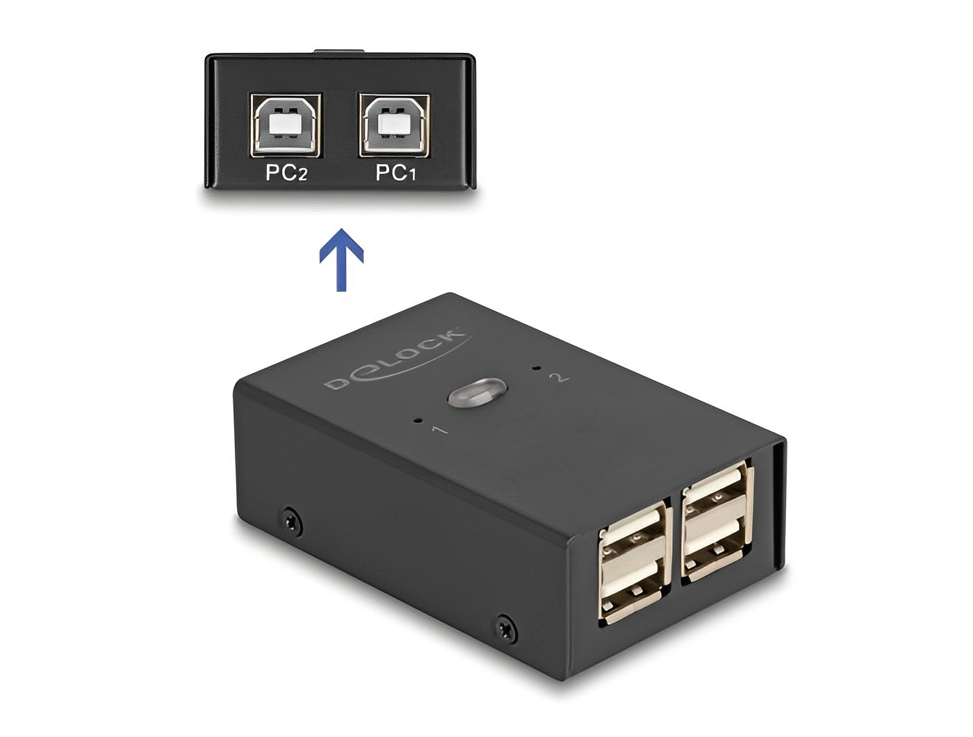 Delock USB 2.0 Switch 2 PC to 4 devices - delock.israel