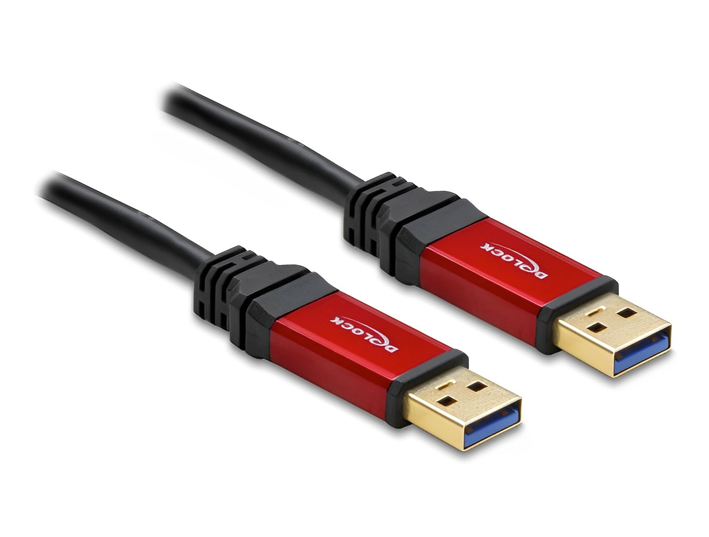 כבל USB-A 3.2 Gen 1 5Gbps Red metal ז/ז - delock.israel