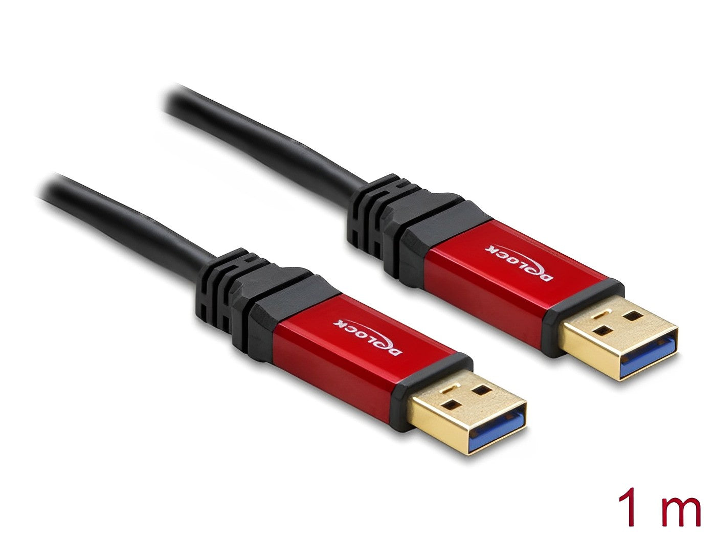 כבל USB-A 3.2 Gen 1 5Gbps Red metal ז/ז - delock.israel