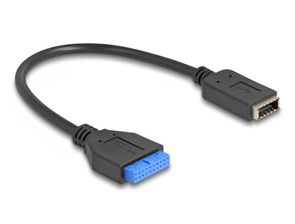 Delock USB 5 Gbps Cable Pin Header female to internal USB Type-E Key A female 25 cm - delock.israel