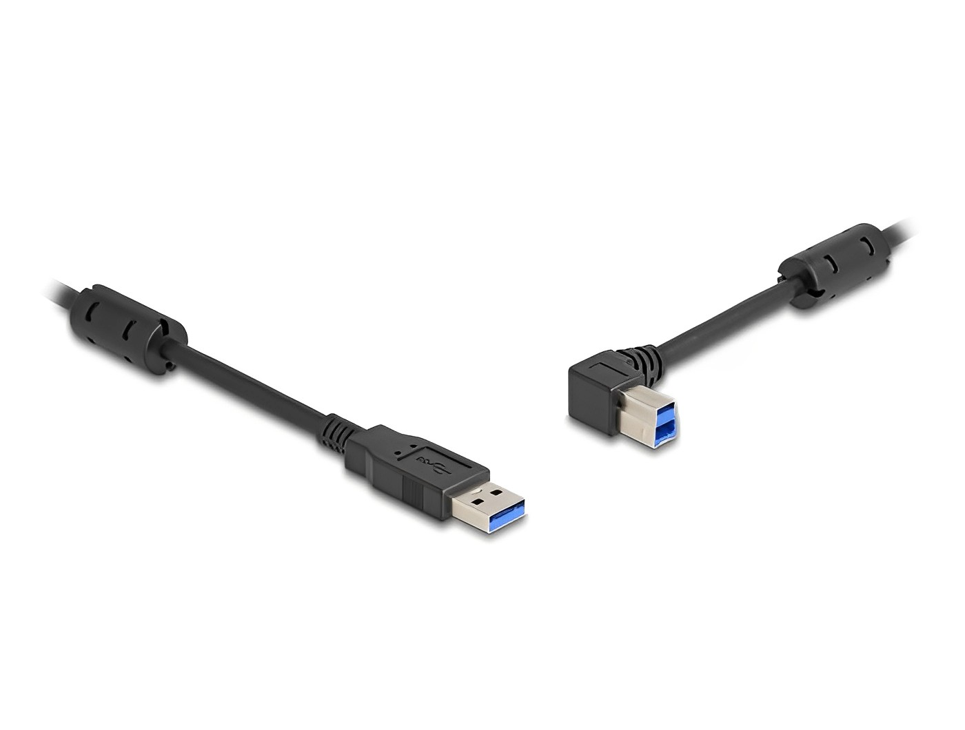 Delock USB 5 Gbps Cable Type-A male to Type-B male 90° left angled - delock.israel