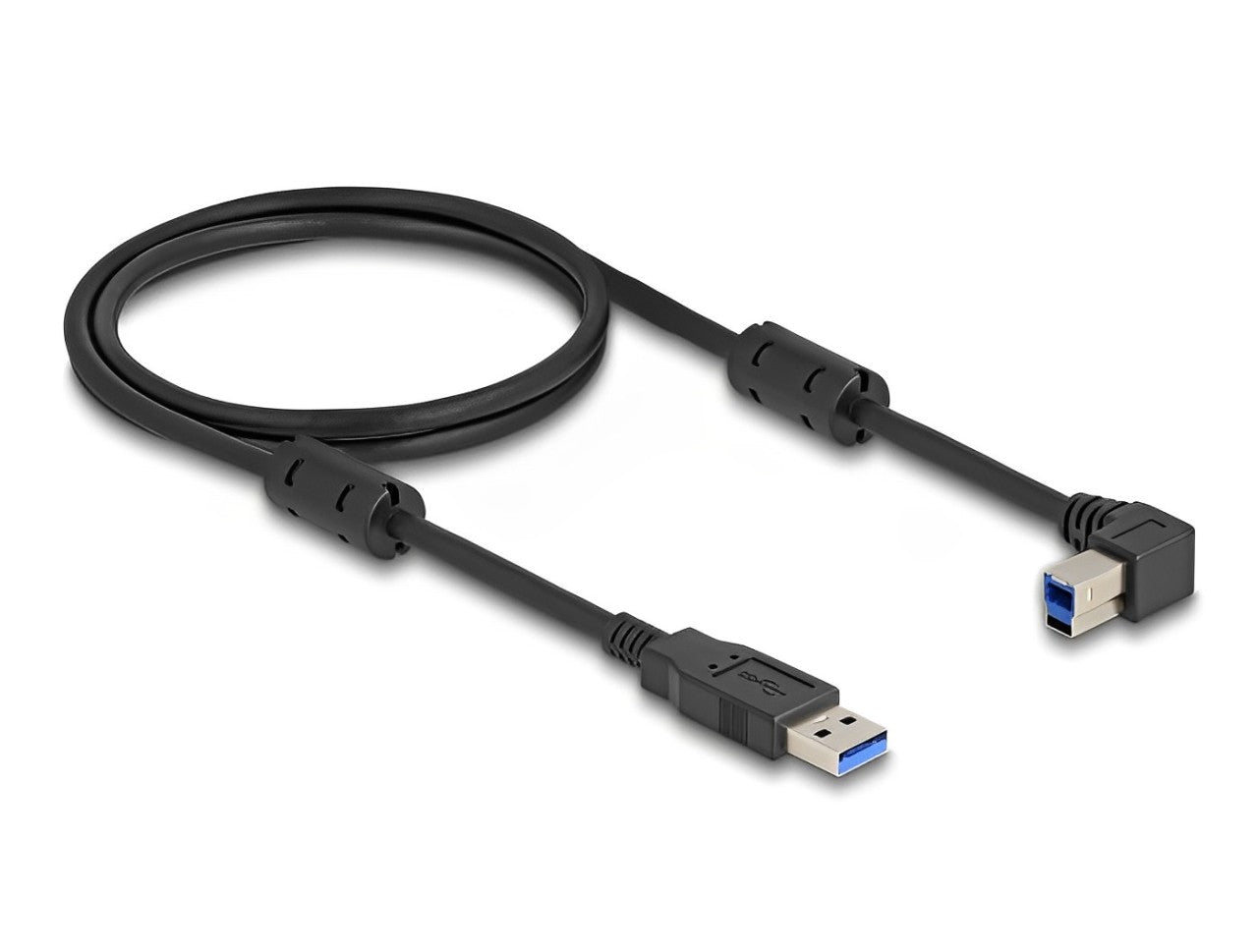 Delock USB 5 Gbps Cable Type-A male to Type-B male 90° left angled 1 m - delock.israel