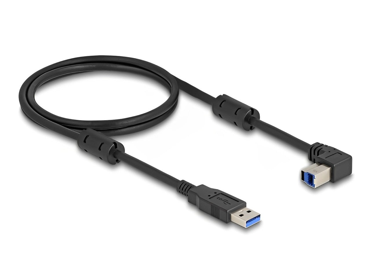 Delock USB 5 Gbps Cable Type-A male to Type-B male 90° upwards angled 1 m - delock.israel