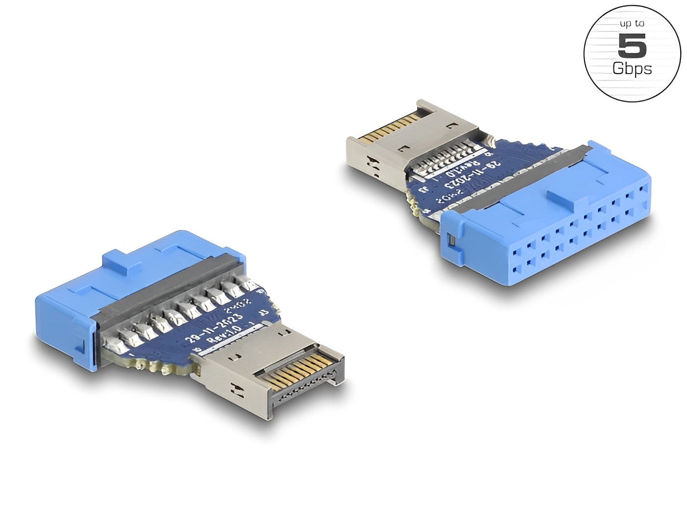 Delock USB 5 Gbps Adapter Pin Header female to internal USB Type-E Key A male - delock.israel