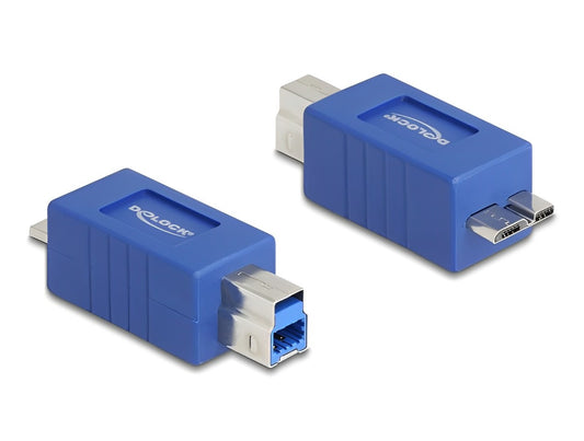 Delock USB 5 Gbps Adapter USB Type-B male to USB Micro-B male (crossed) - delock.israel