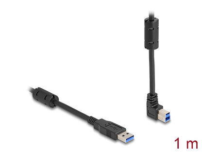 Delock USB 5 Gbps Cable Type-A male to Type-B male 90° upwards angled 1 m - delock.israel
