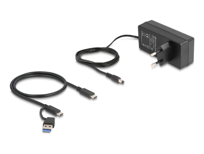 מפצל USB-C/A 5Gbps אקטיבי 4 יציאות USB-A/C עם מפסקים + שקע טעינה USB 2.4 A